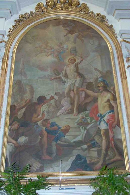 Diano G. sec. XVIII, Martirio di San Sebastiano