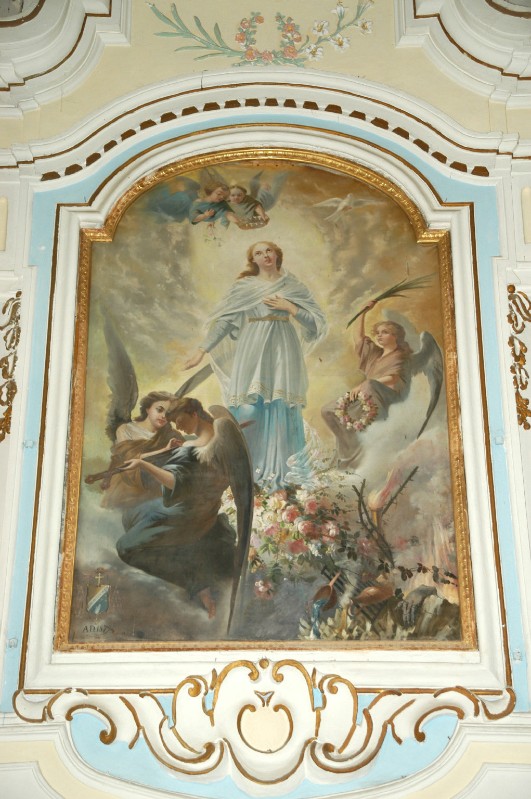 Ambito campano sec. XIX, Dipinto con Santa Reparata
