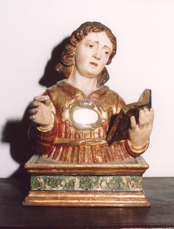 Bottega napoletana sec. XVIII, Busto reliquiario di San Prospero