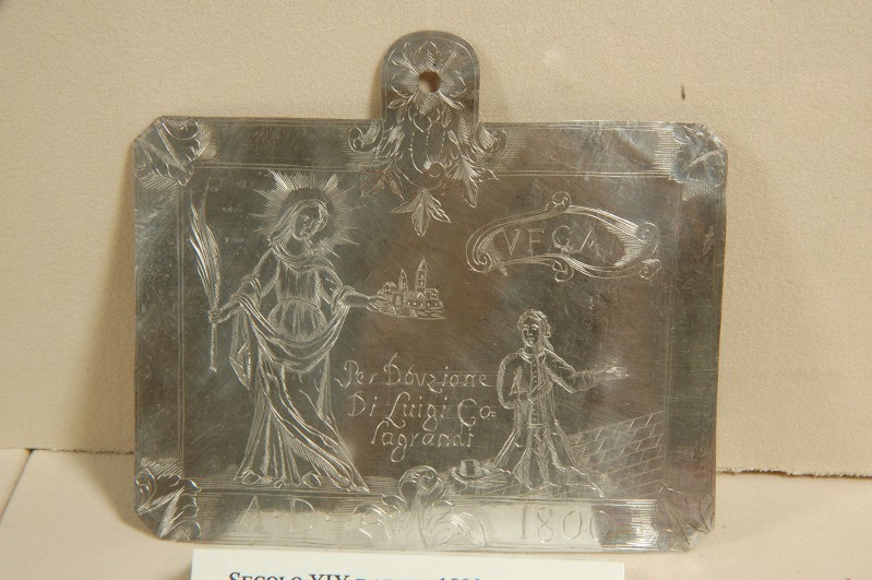 Ambito abruzzese (1800), Placchetta votiva di Santa Reparata