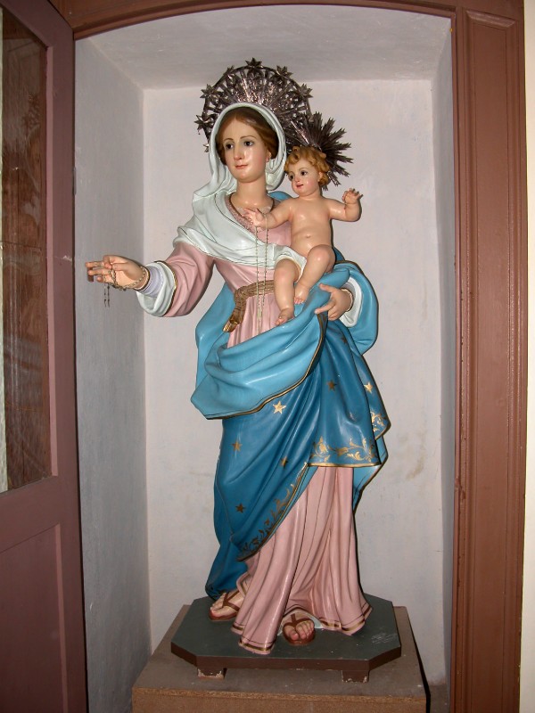 Ambito Italia meridionale inizio sec. XVIII, Statua della Madonna del rosario