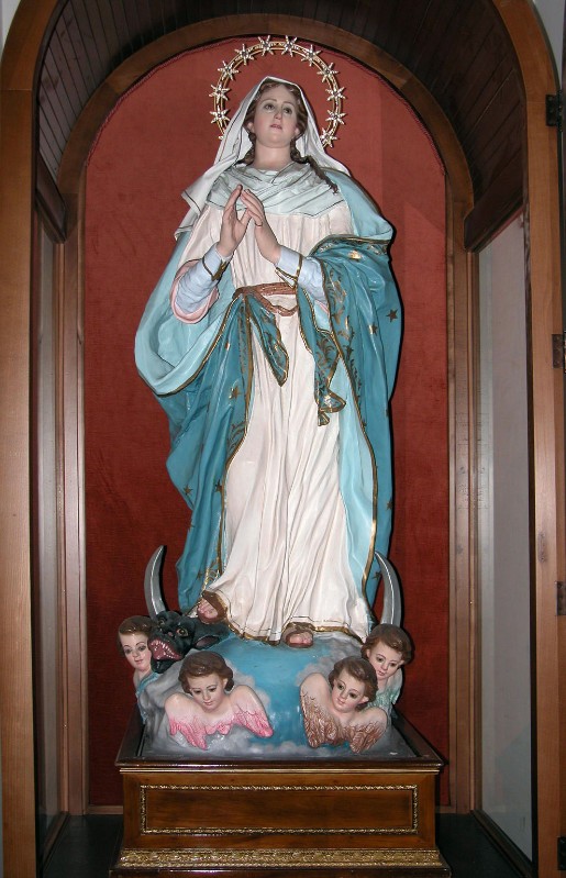 Bottega Italia meridionale sec. XVIII, Statua della Madonna immacolata