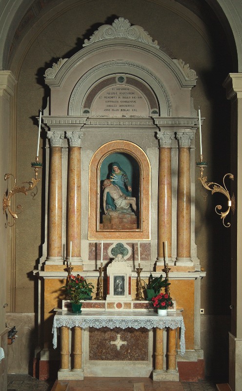 Ambito veneto sec. XIX, Altare laterale della Pietà