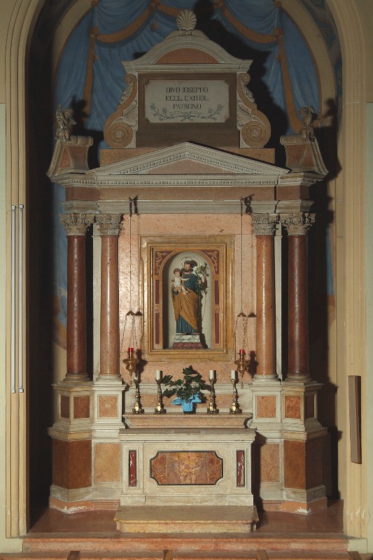Gottardi A. sec. XIX, Altare di San Giuseppe
