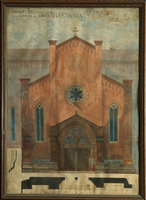 Ambito veneto (1902), Progetto della facciata della chiesa di Santa Anastasia