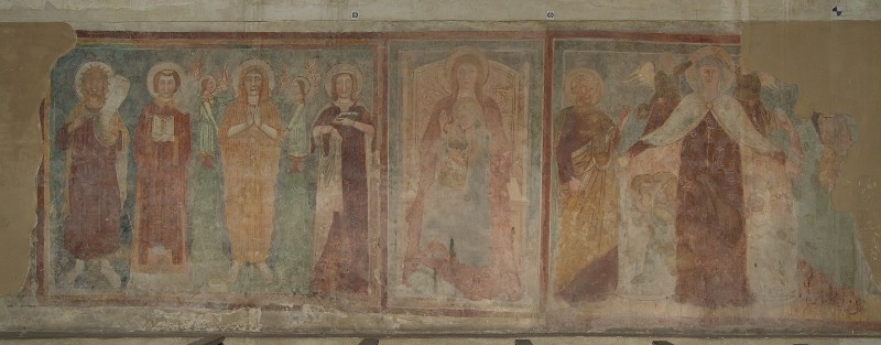Ambito Italia sett. sec. XIV, Santa Maria Egiziaca con tre santi