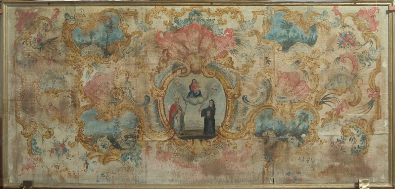 Ambito bresciano sec. XVIII, Paliotto con palmette rosa