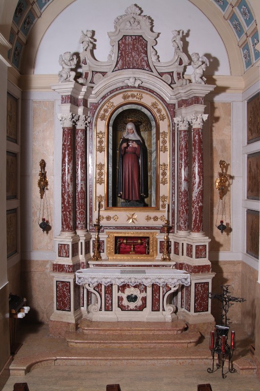 Maestranze veronesi sec. XVIII, Altare di Santa Toscana