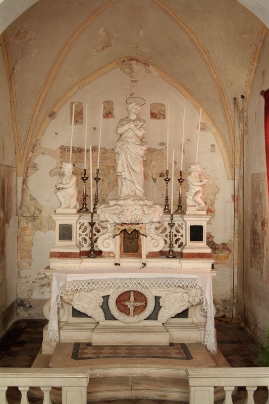 Maestranze veronesi sec. XVII-XVIII, Altare maggiore con Santa Lucia