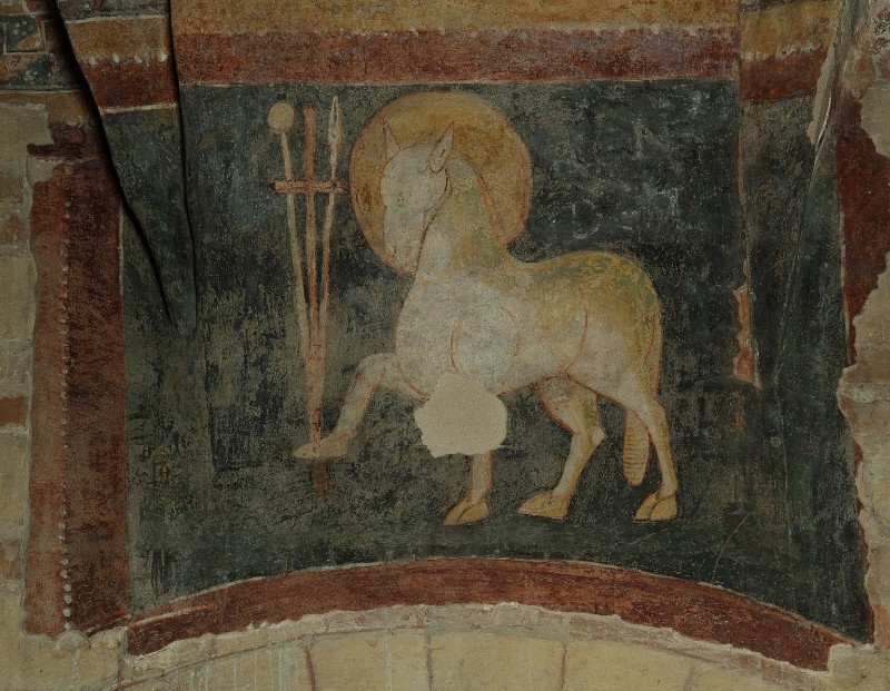 Ambito veronese sec. XI-XII, Agnus Dei con simboli della Passione