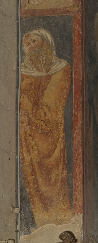 Secondo Maestro di San Zeno sec. XIV, Uomo con barba e cappuccio bianchi