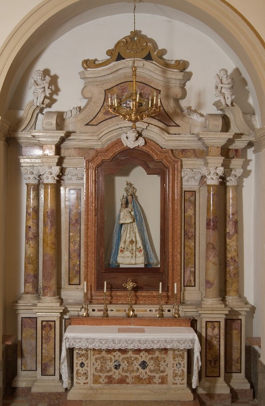 Maestranze veronesi sec. XVIII, Altare laterale della Madonna del rosario