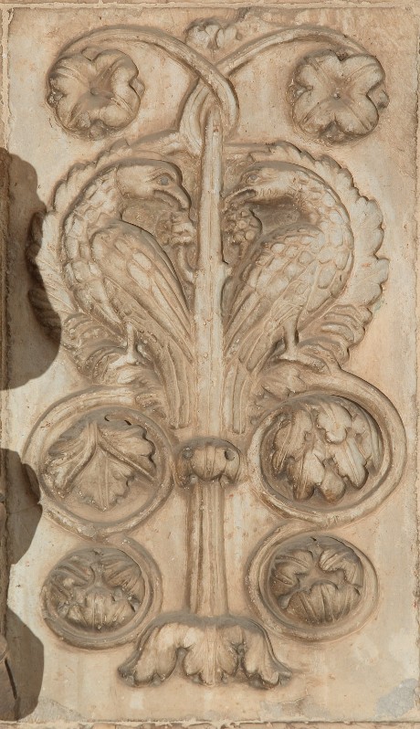 Nicolò (1139), Girali vegetali con due pavoni affrontati 2/2
