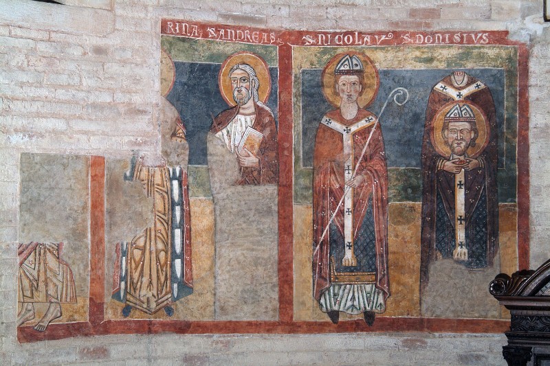 Ambito veronese sec. XIII-XIV, Santa Caterina d'Alessandria Sant'Andrea e santi