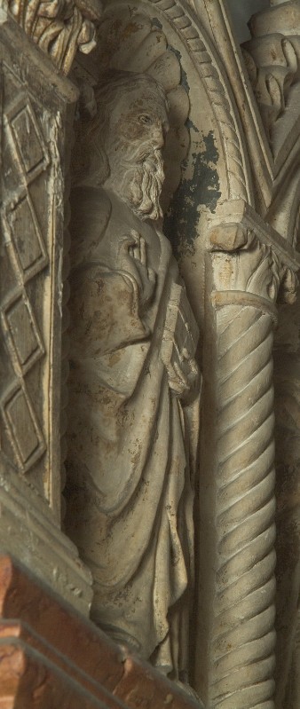 Maestranze campionesi (1353), Apostolo con mano destra con due dita ripiegate