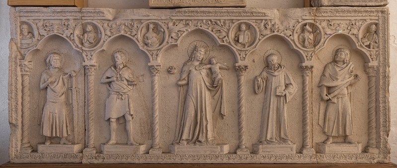 Giovanni di Rigino sec. XIV, Madonna con Gesù Bambino e santi