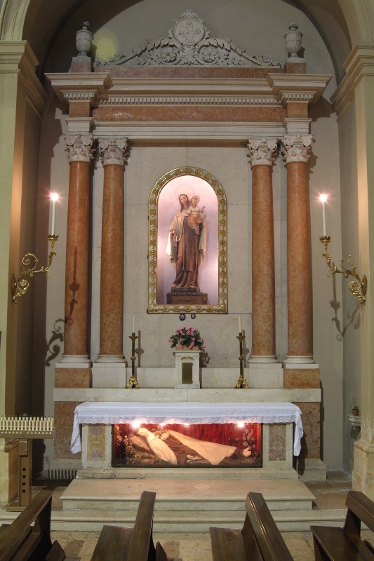 Maestranze veronesi ultimo quarto sec. XIX, Altare della Madonna del Carmine