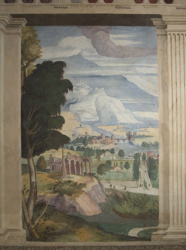 Brusasorci D. (1566), Paesaggio con rovine