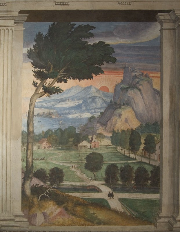 Brusasorci D. (1566), Paesaggio con tramonto