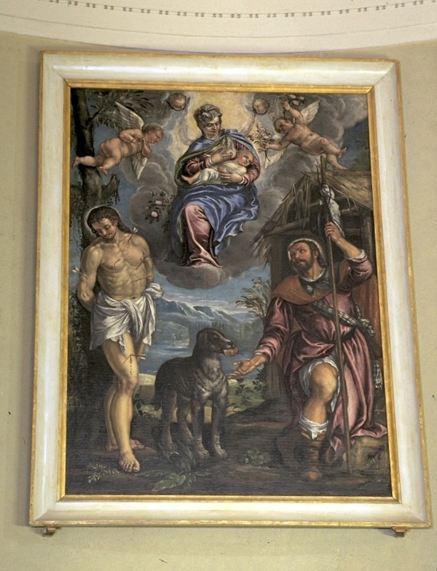 Montemezzano F. sec. XVII, Madonna con Gesù Bambino e santi