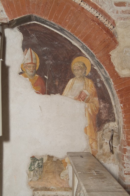 Ambito Italia sett. sec. XIV-XV, Frammento di affresco