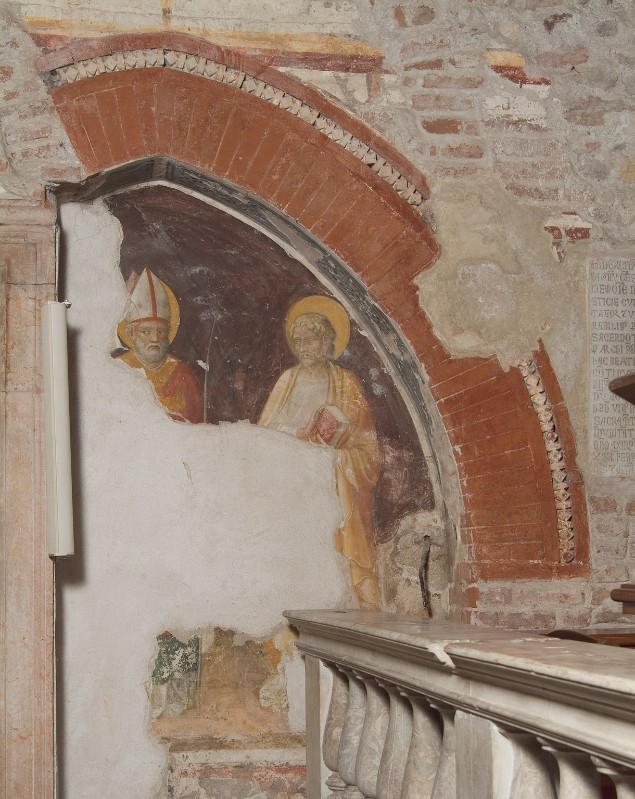 Bott. Italia sett. sec. XIV-XV, Arco acuto dipinto