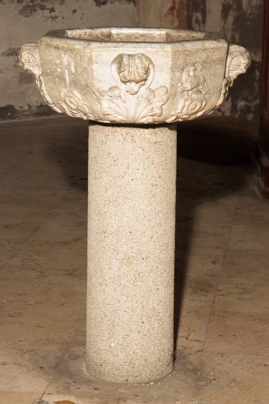 Ambito lombardo sec. XIV, Acquasantiera a colonna