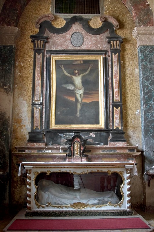 Ambito vigevanese sec. XIX, Altare del SS. Crocifisso