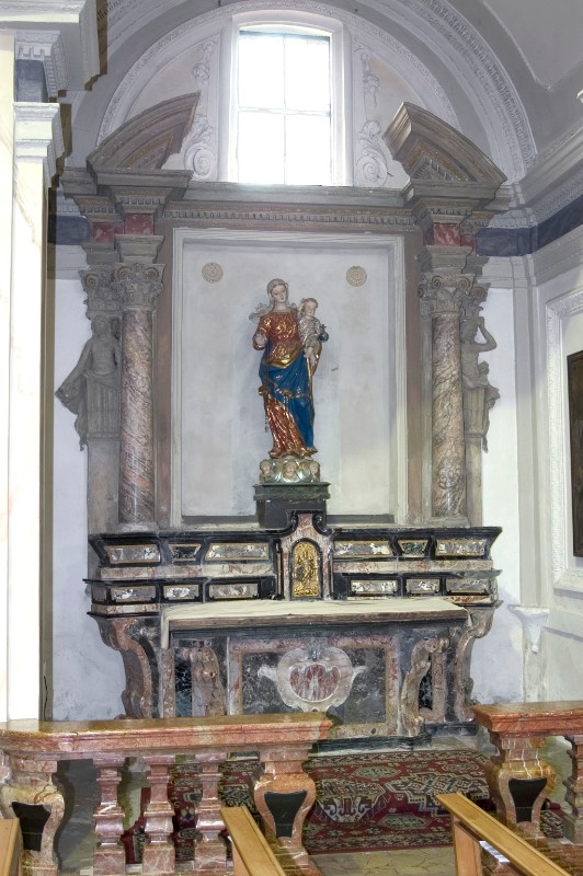 Bottega lombarda sec. XVII-XVIIII, Altare della Madonna del rosario