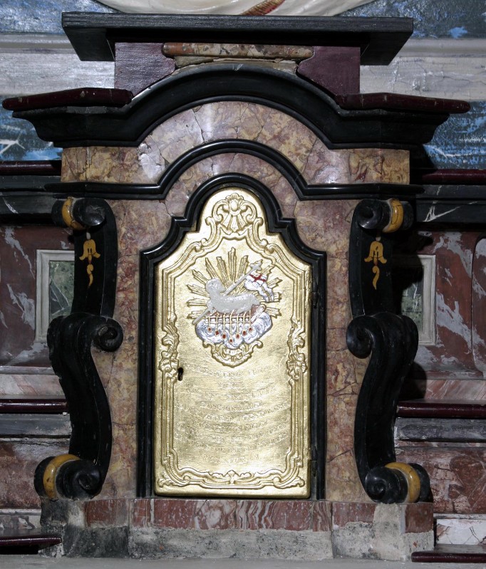 Ambito lombardo sec. XVIII, Tabernacolo altare di S. Omobono