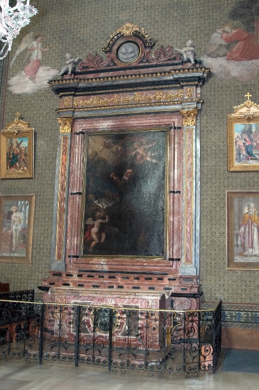 Ambito lombardo sec. XVII, Altare di S. Antonio abate