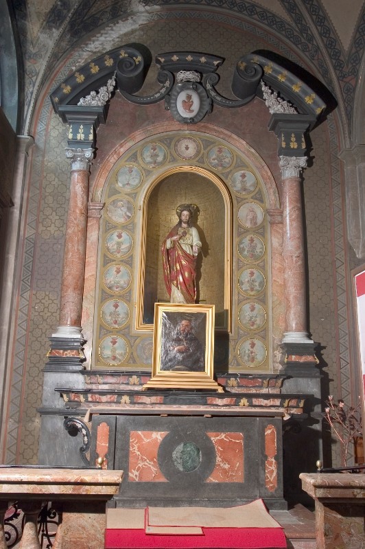 Ambito lombardo sec. XVII-XIX, Altare del Sacro Cuore di Gesù