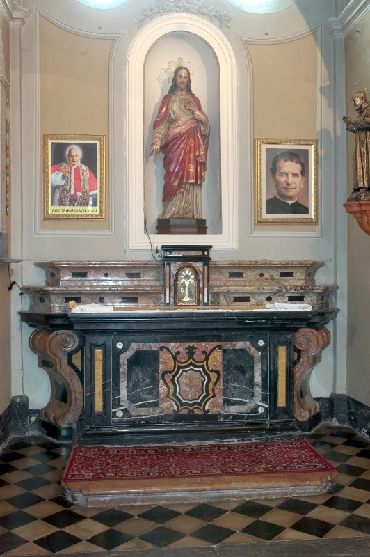 Ambito pavese sec. XVIII, Altare del Sacro Cuore di Gesù