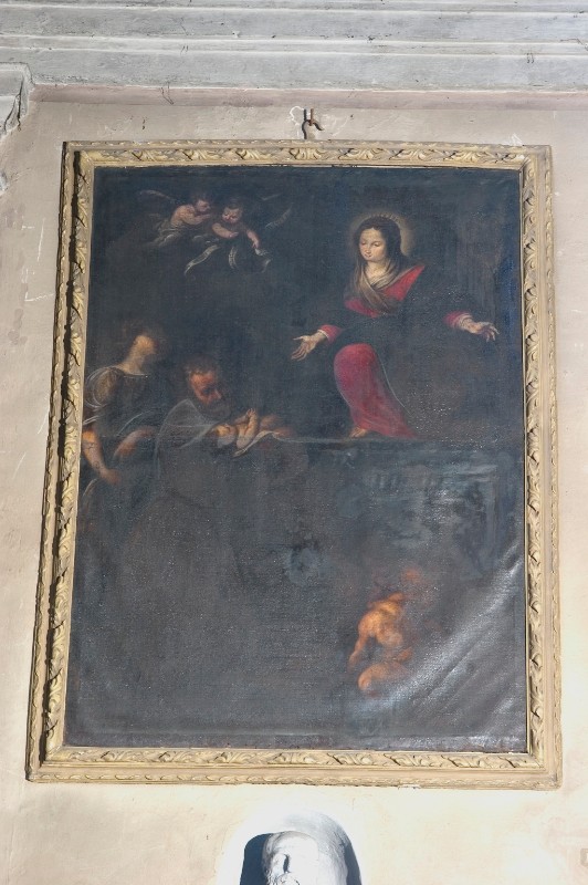 Ambito lombardo sec. XVII, Madonna con San Felice da Cantalice
