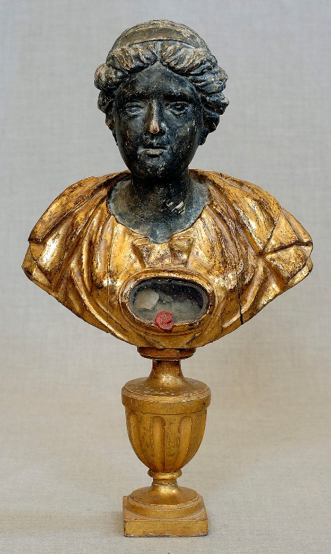 Bottega italiana sec. XVIII, Reliquiario a busto di Santa Sabina