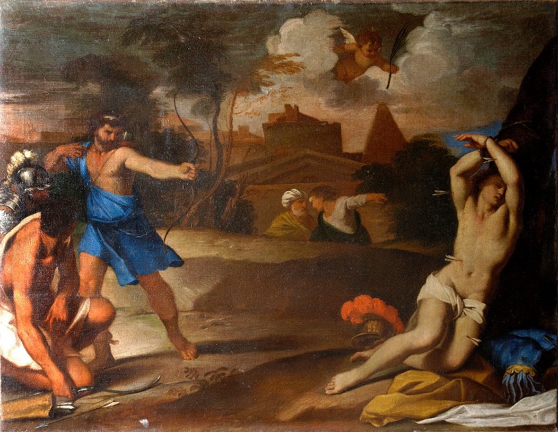 Bottega italiana sec. XVIII, Martirio di San Sebastiano