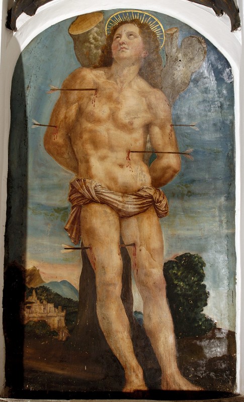 Ambito centroitaliano sec. XVII, Martirio di san Sebastiano
