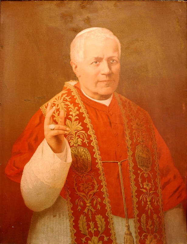 Bottega italiana sec. XIX, Papa Pio IX