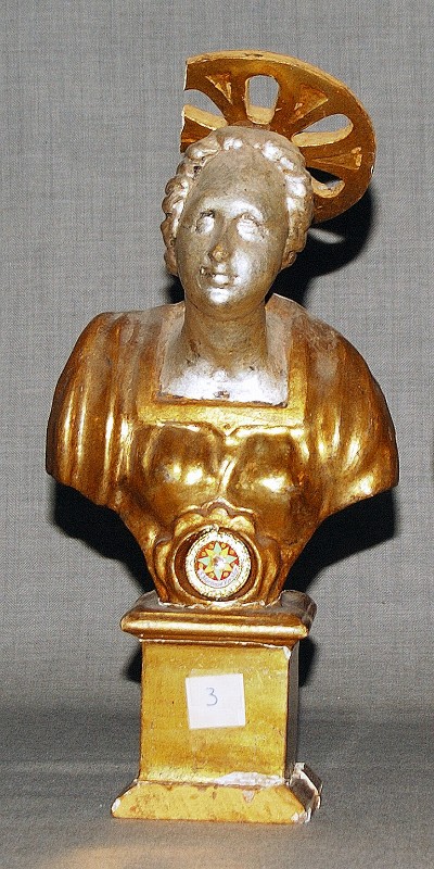 Bottega italiana sec. XVIII, Reliquiario a busto di Santa Martina