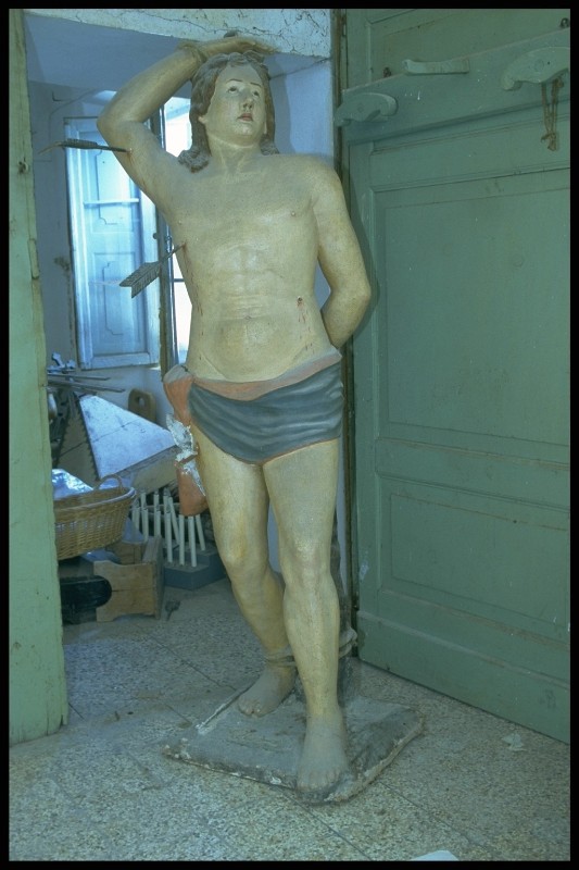 Bottega romagnola sec. XIX, Statua San Sebastiano