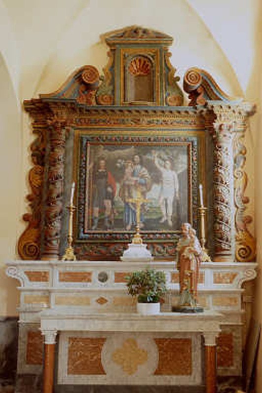 Faure Jean sec. XVII, Dossale di San Sebastiano