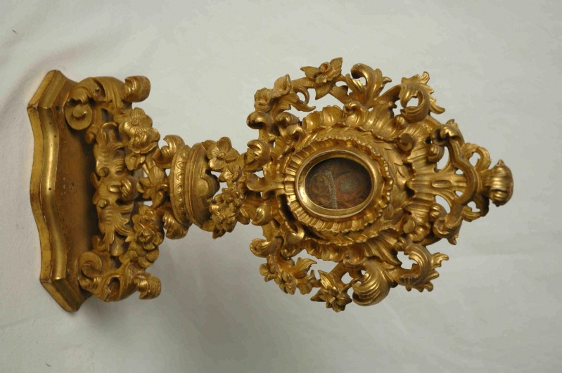 Bottega valsusina sec. XVIII, Reliquiario a ostensorio di Santa Maria Egiziaca