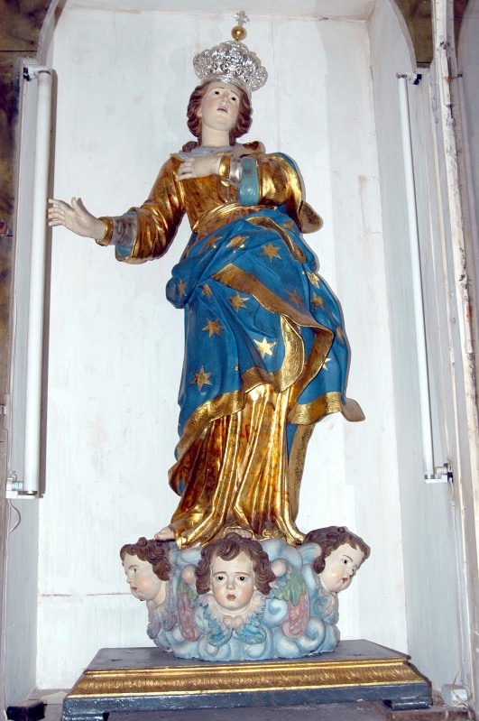 Ambito napoletano sec. XVII, Statua della Madonna assunta
