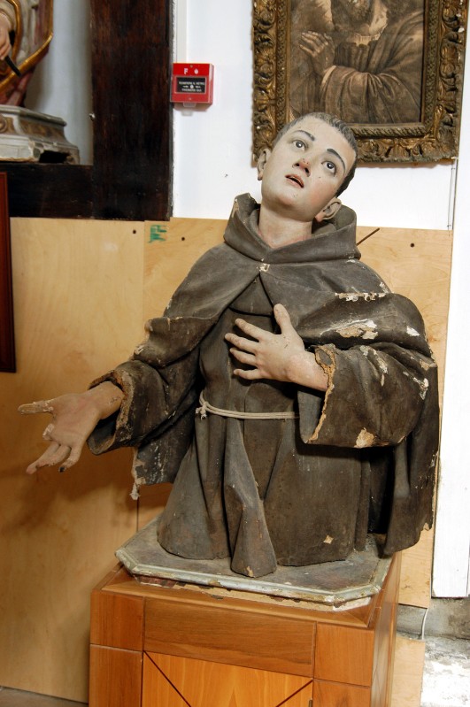 Ambito campano sec. XVII, Busto di San Pasquale Baylon