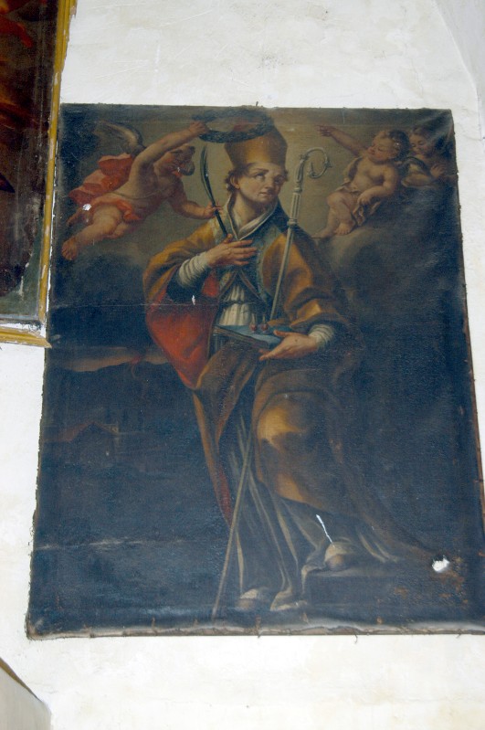 Ambito campano sec. XVIII, Dipinto con San Gennaro