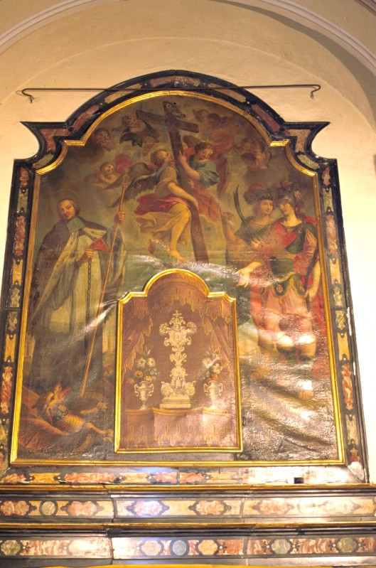 Ambito piemontese sec. XVIII, San Bernardo tra i santi Gervasio e Protasio