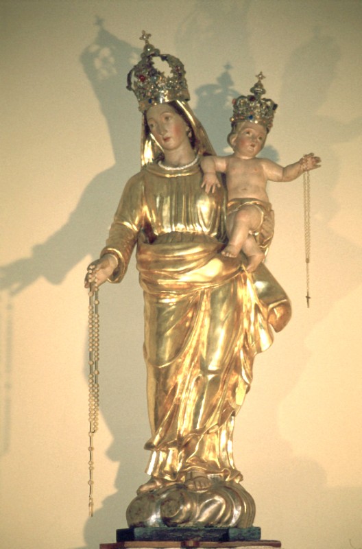 Bottega piemontese sec. XVIII, Statua processionale della Madonna del Rosario
