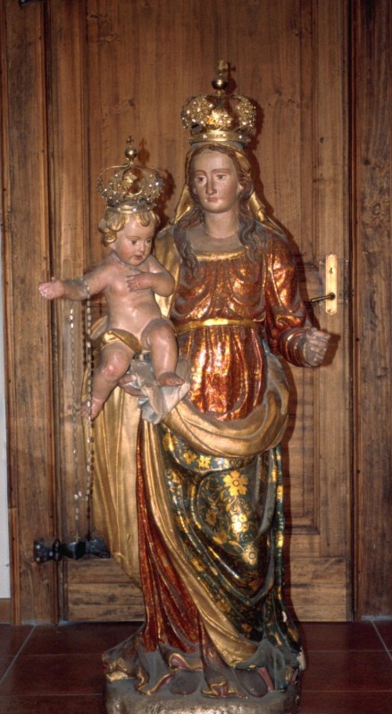 Bott. piemontese sec. XVIII, Statua processionale della Madonna con Gesù Bambino