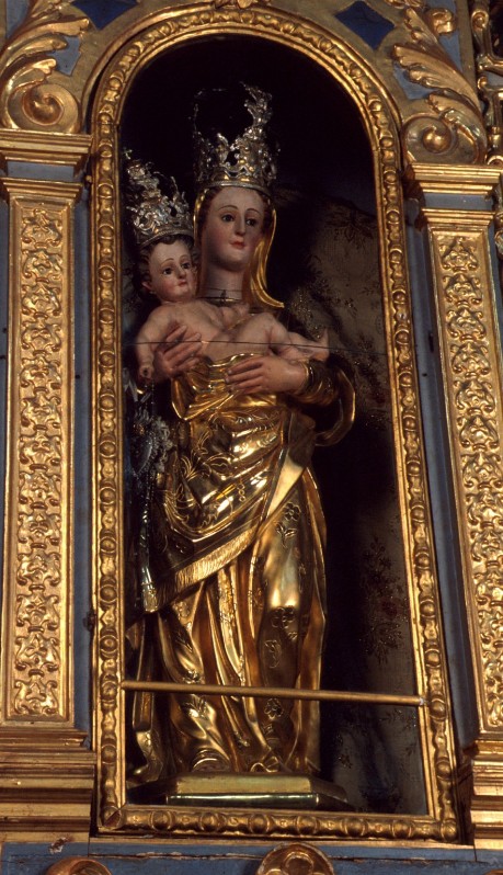 Ambito valsesiano sec. XVII, Statua processionale della Madonna del Rosario