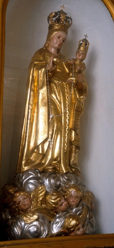 Ambito piemontese sec. XIX, Statua processionale della Madonna del rosario